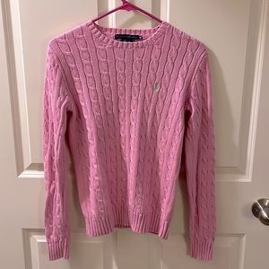 Pink Ralph Lauren Polo Cableknit